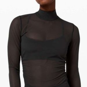Lululemon Sheer Thrill Mock Neck LS